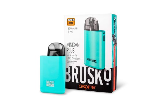 ЭС Brusko MinicanPlus, 850 mAh, Turquiose