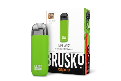 ЭС Brusko Minican2, 400 mAh, Bright Green