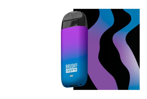 ЭС Brusko Minican2, 400 mAh, Blue-Violet Gradient фото 2