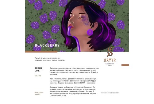 Satyr Aroma Line - Blackberry 100g