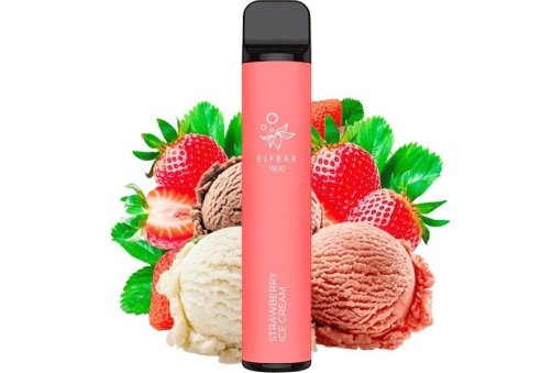 ELF BAR 5% 1500 - Strawberry Ice Cream