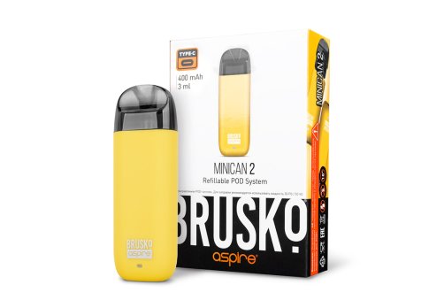 ЭС Brusko Minican2, 400 mAh, Banana