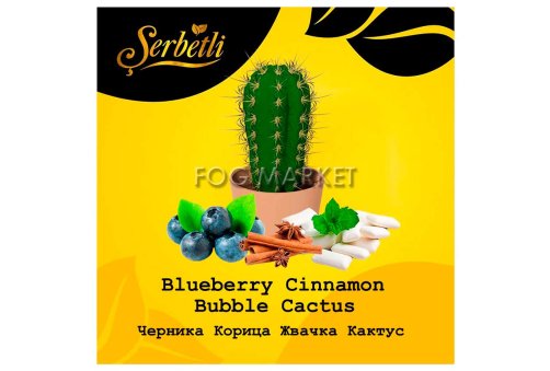 Serbetli - Чорниця Кориця Кактус Жуйка (Blueberry Cinnamon Bubble Cactus) 50г