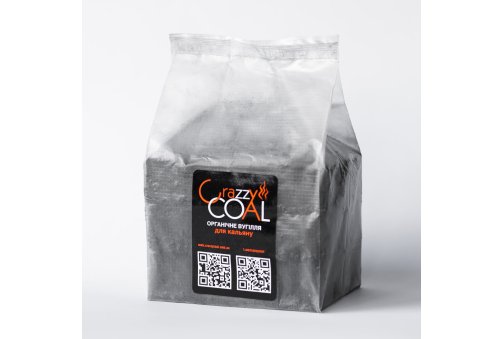 Уголь Ореховый Crazzy Coal 36шт 25х25мм 0.5кг