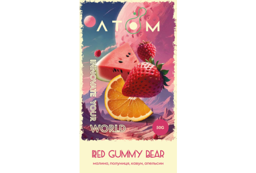 Atom - Red Gummy Bear 50g